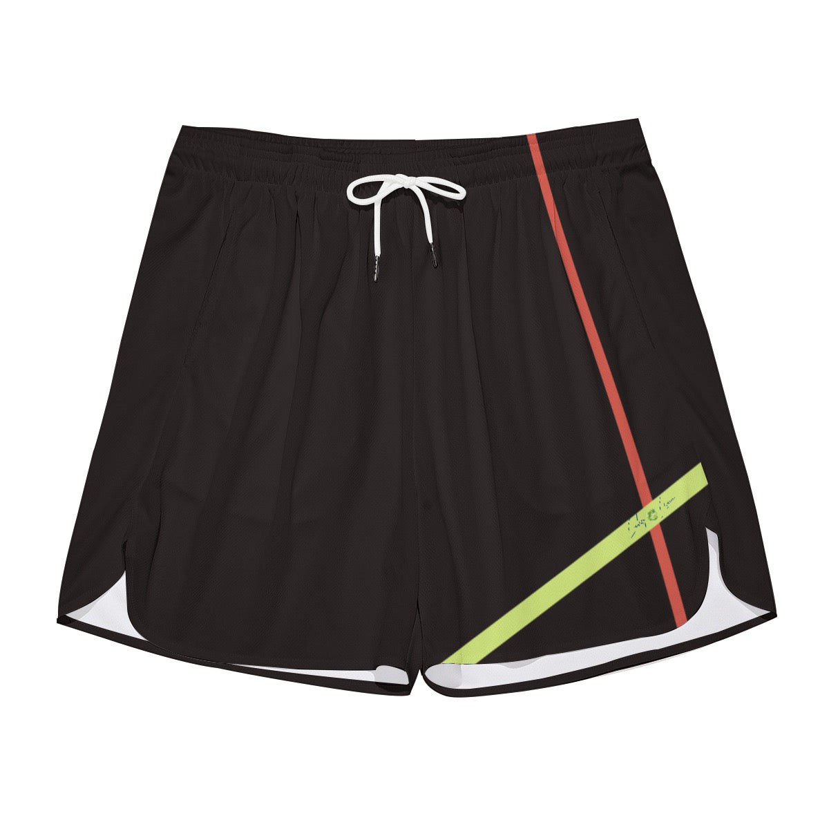 Palestra Black Men's Side Split Sport Shorts