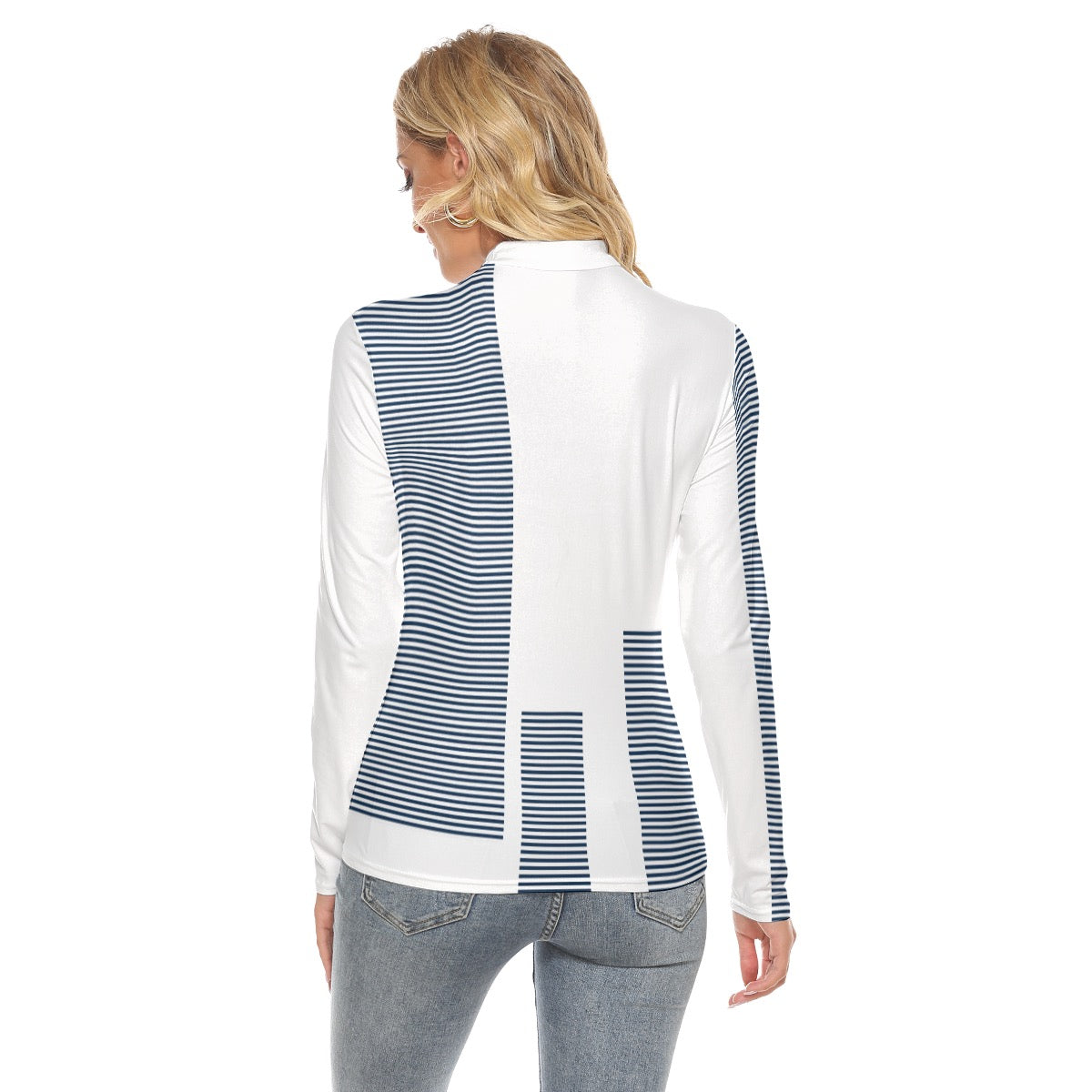 Lucerne Super Comfort Navy Women's Stretchable High Neck Top