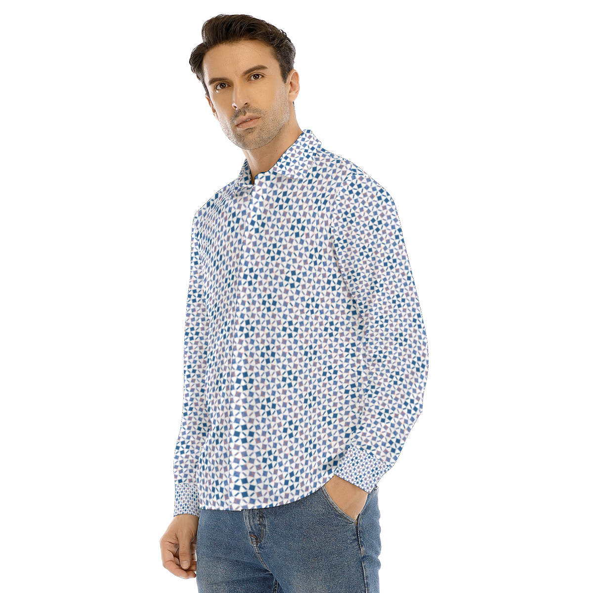 Budapest Men's Buttonup Shirt With Concealed Placket
