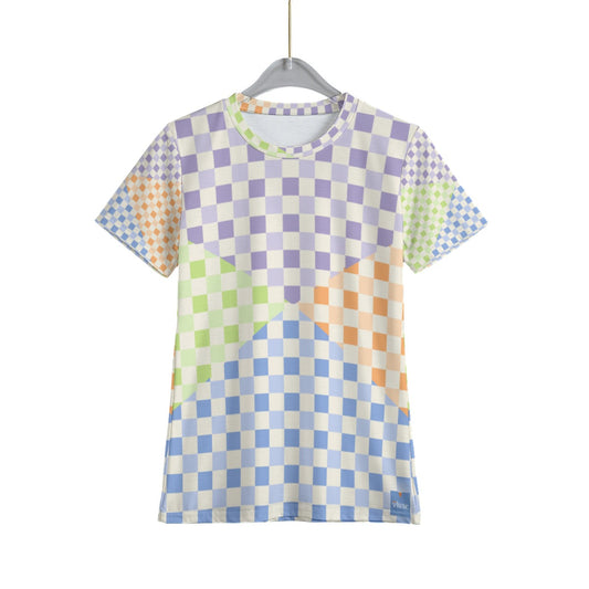 Criss Cross Check All-Over Print Kid's T-Shirt