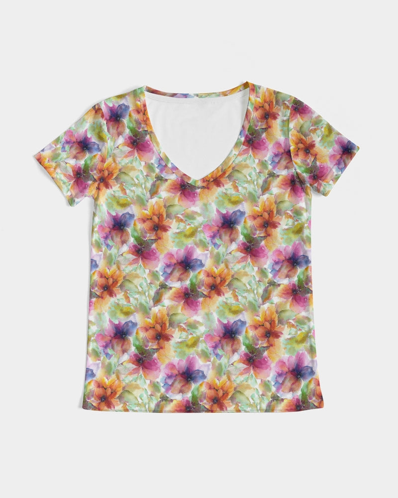 Fleur De Jardin Women's V-Neck Tee