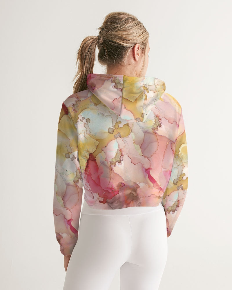 Smoke Gets in Your Eyes Women's Cropped Hoodie | Always Get Lucky