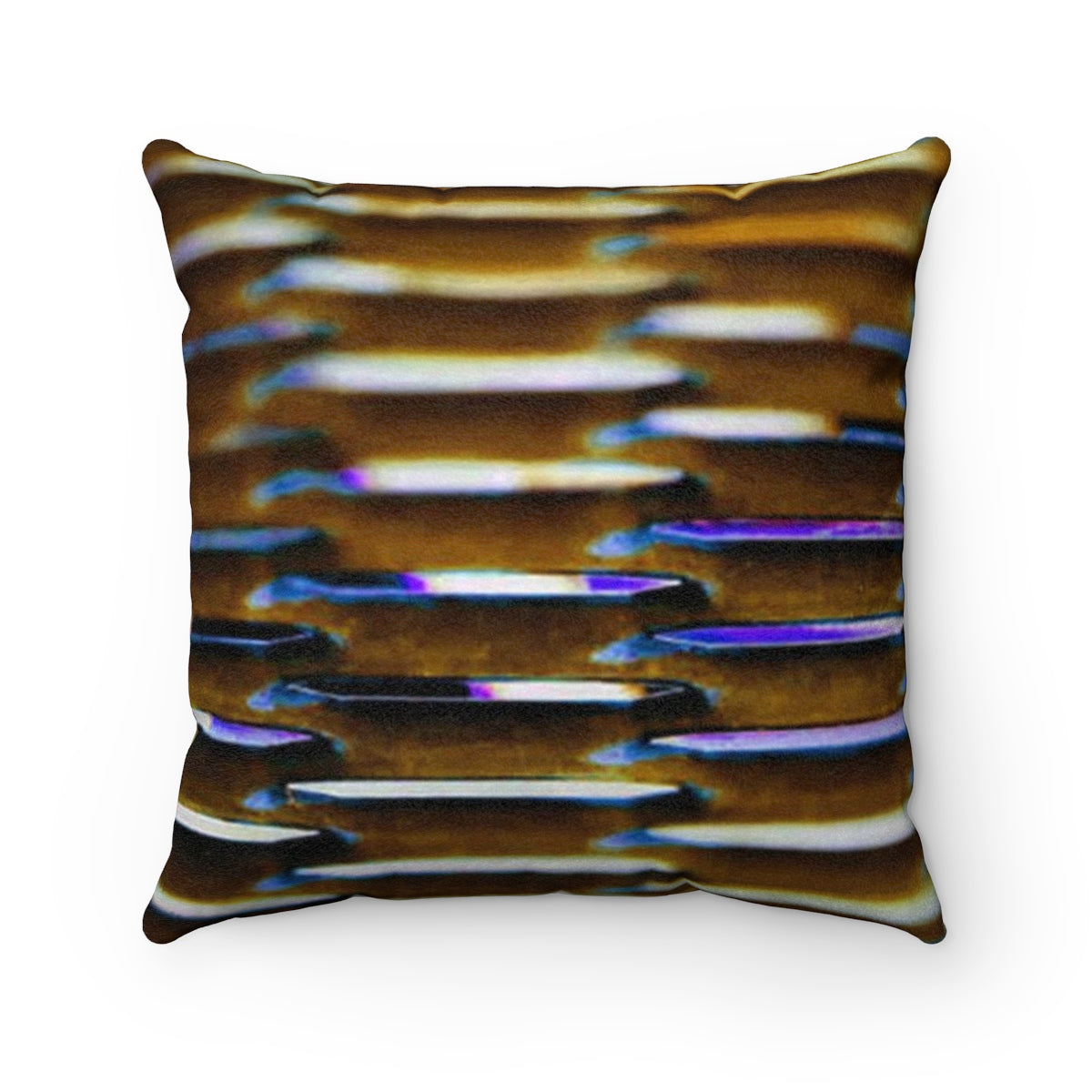 Staples Gold Faux Suede Square Pillow