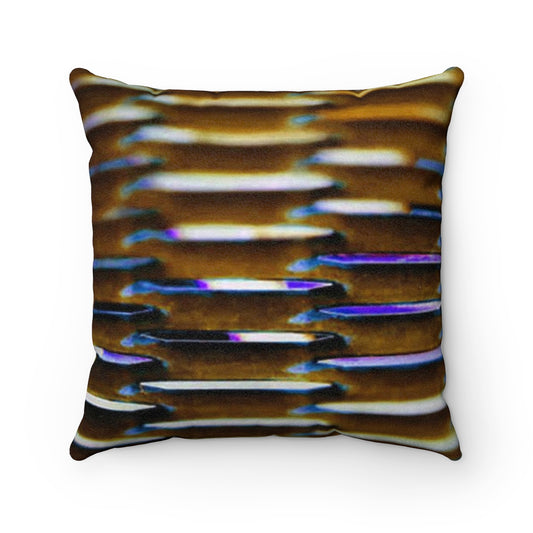 Staples Gold Faux Suede Square Pillow
