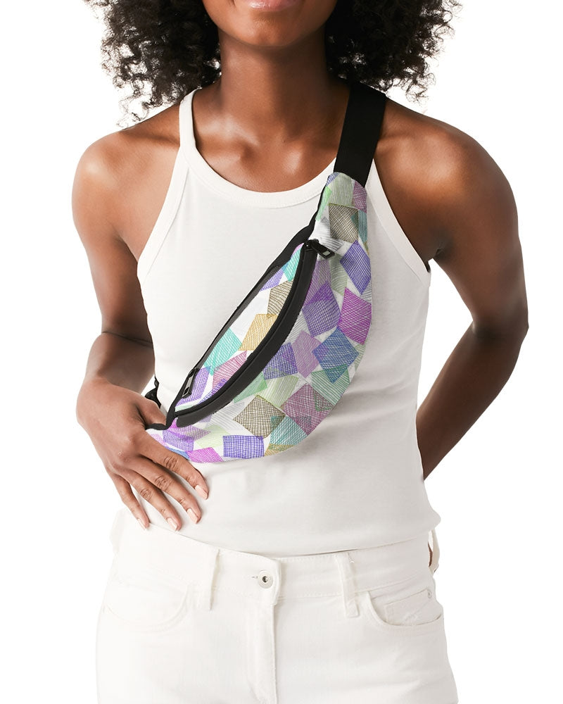 Boxes White Crossbody Sling Bag