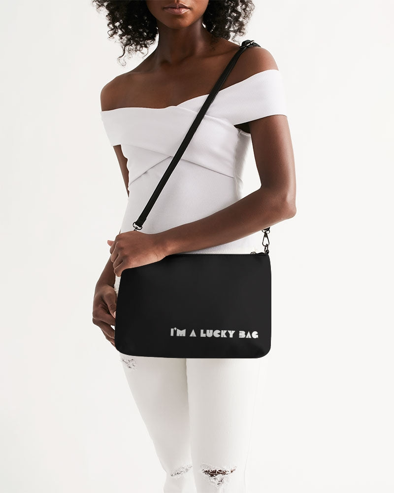 I'm A Lucky Bag Black Daily Zip Pouch