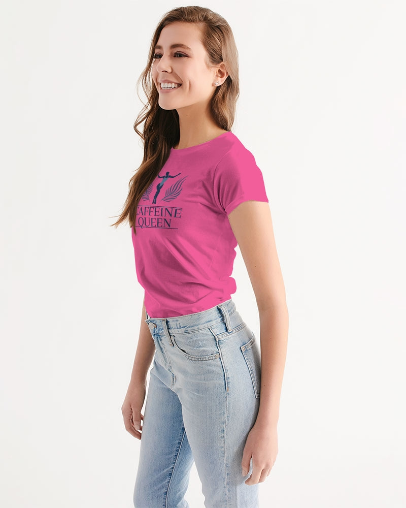 Caffeine Queen Hot Pink Women's Tee