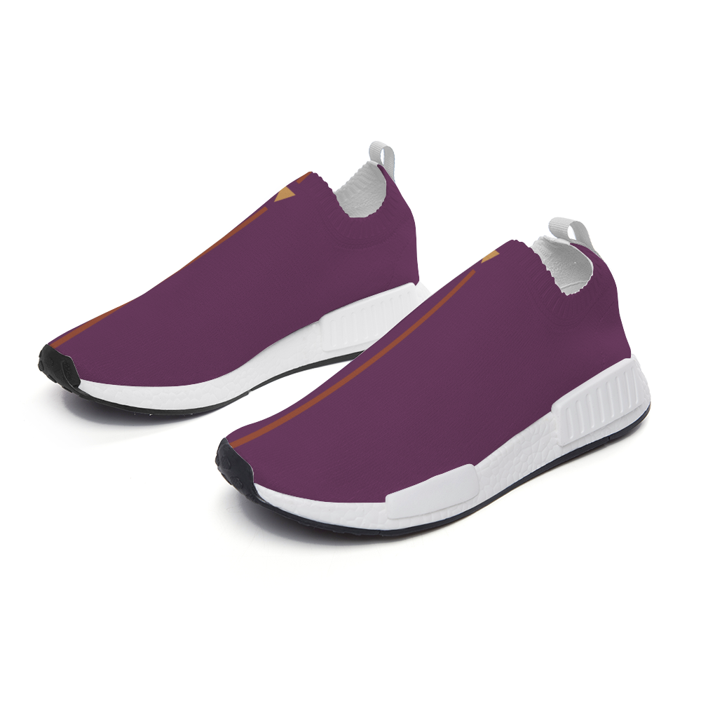 Split Purple Slip On Walking Shoes Lightweight Sneakers from Vluxe by Lucky Nahum