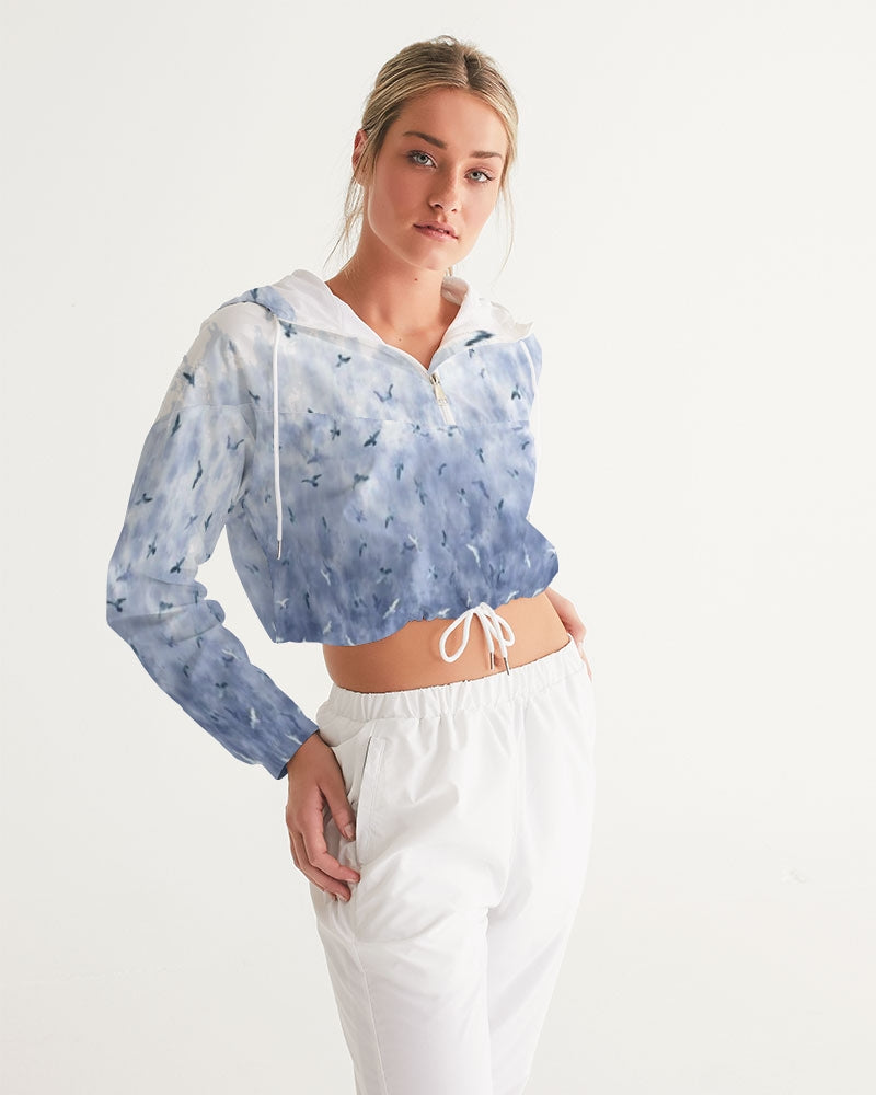 Birds Of A Feather Women's Cropped Windbreaker