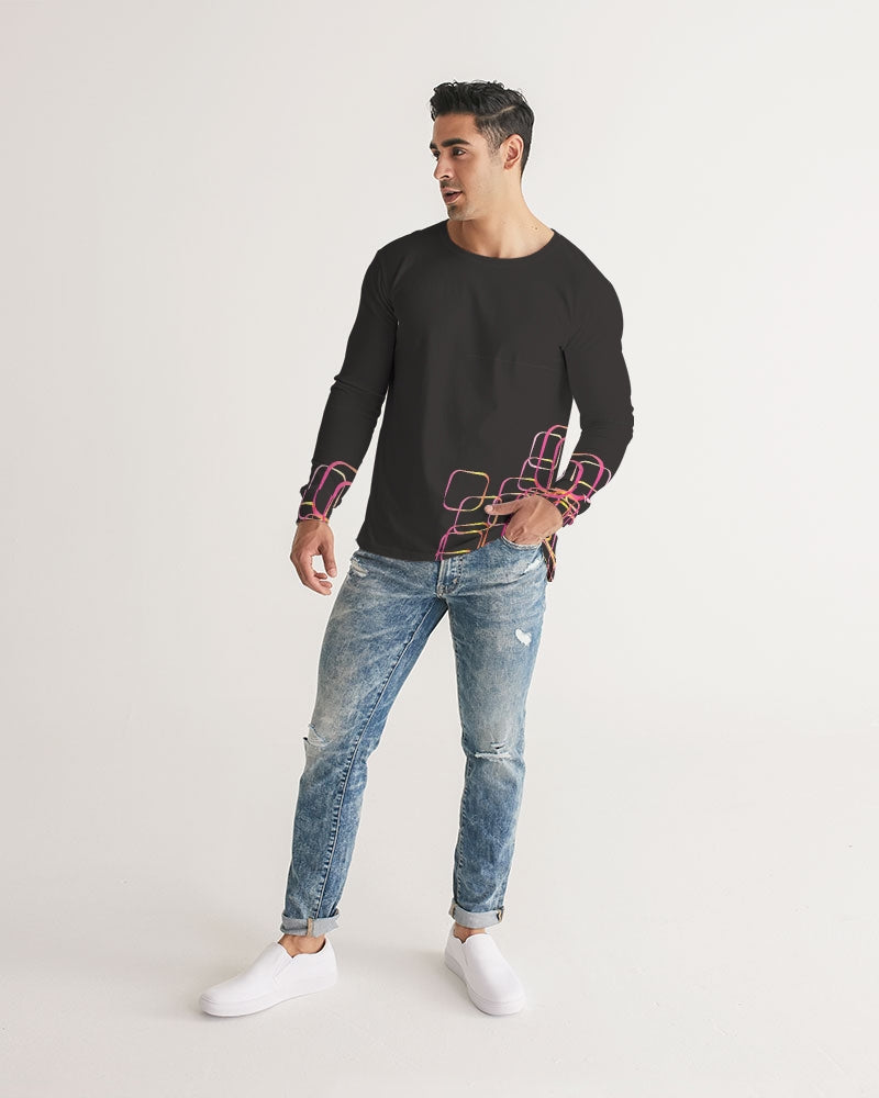 Palm Springs Soft Black Men's Long Sleeve Tee