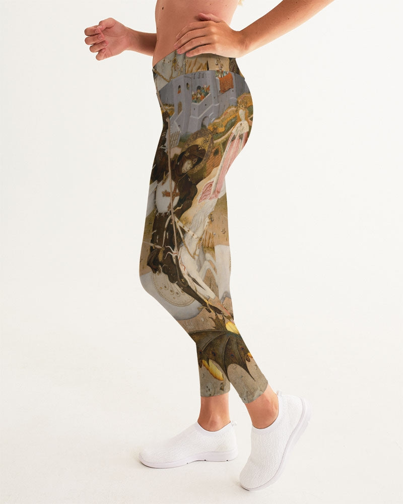 St. George And The Dragon Women's Yoga Pants | Always Get Lucky