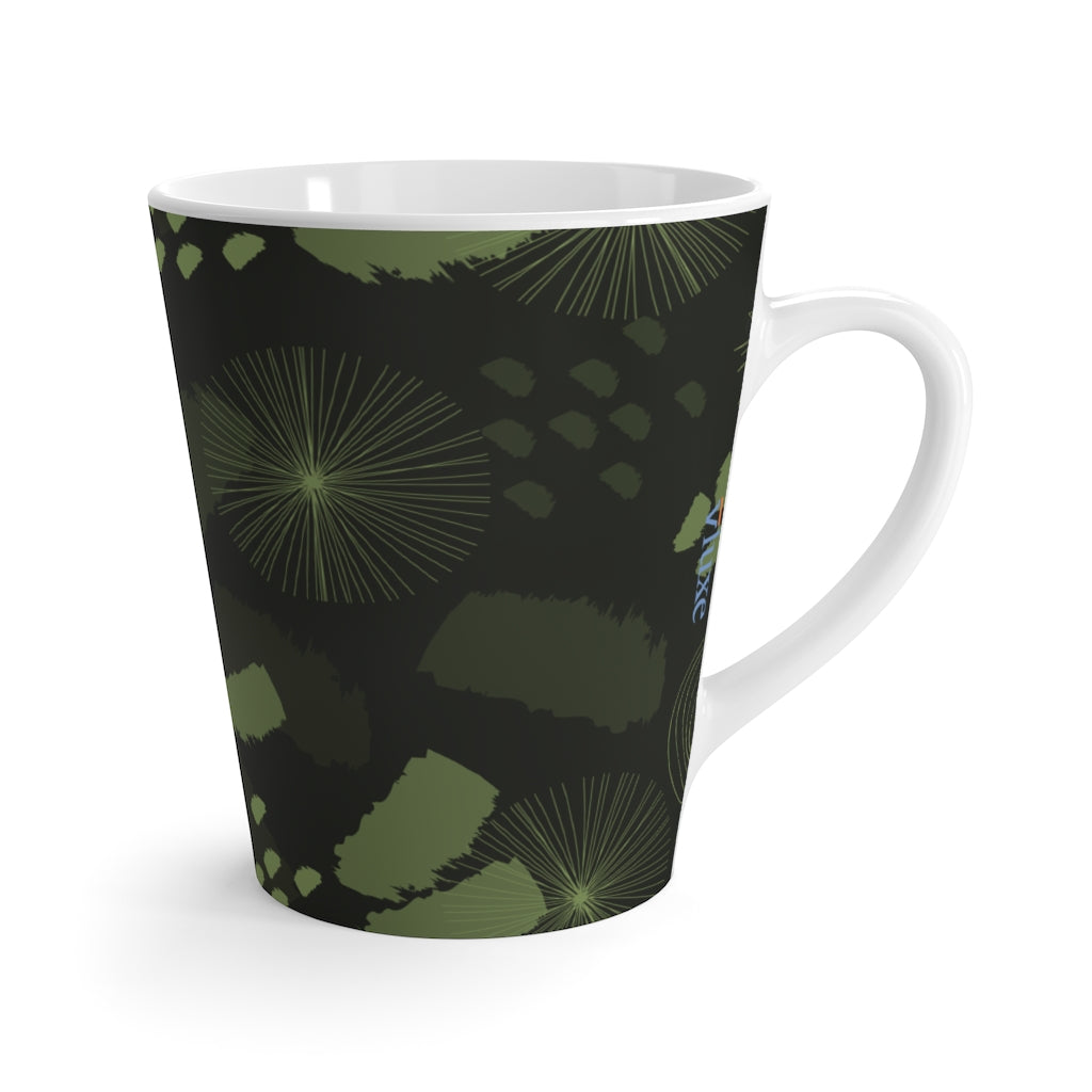 Lucky Camo Olive Latte Mug from Vluxe by Lucky Nahum