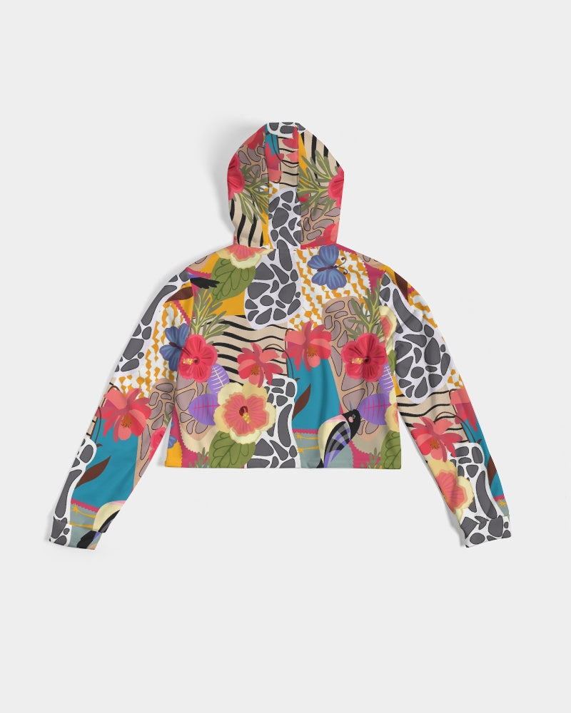 Bird of Paradise Women's Cropped Hoodie