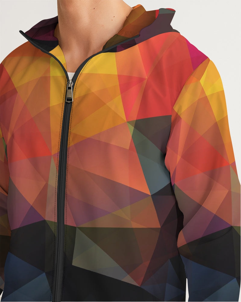 Diamond Cut Men's Windbreaker | Always Get Lucky
