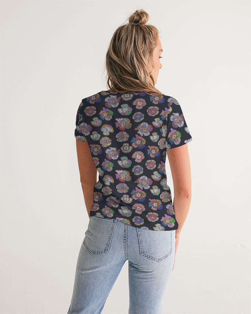 Blooming Women's V-Neck Tee