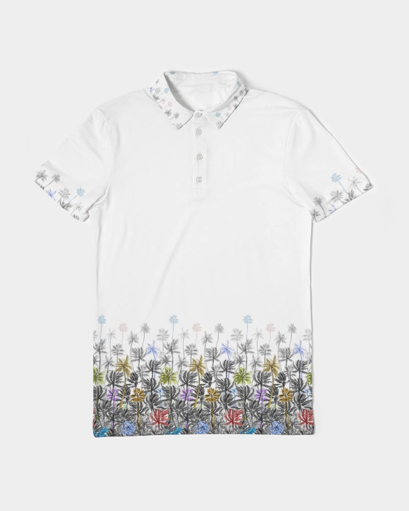 Tropical Winds Men's Slim Fit Short Sleeve Polo