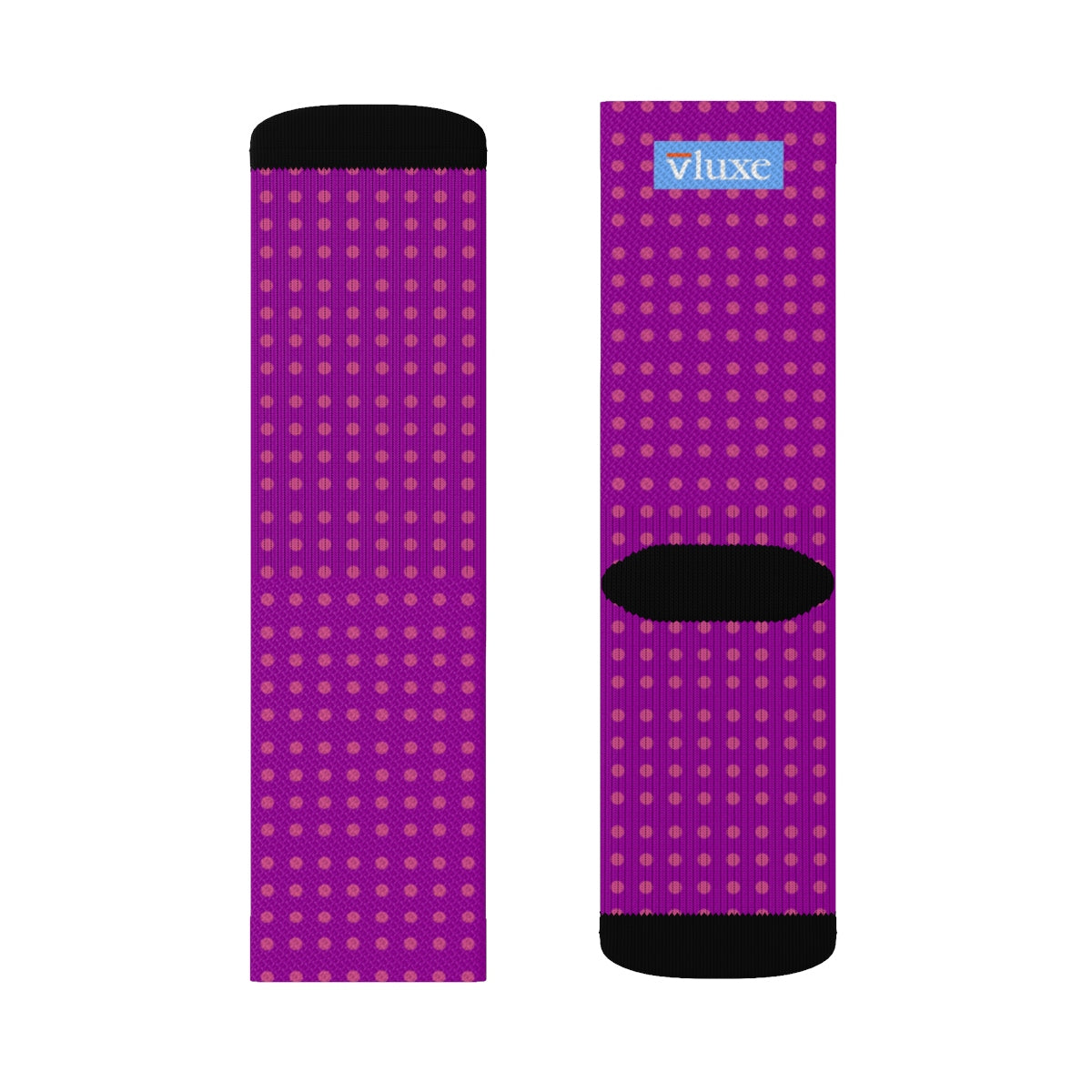 Vluxe DaDot Hot Pink Purple Socks