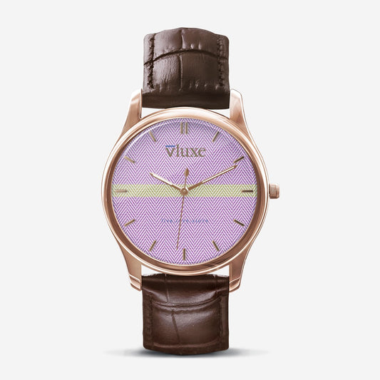 Bone Lilac Classic Fashion Unisex Print Black Quartz Watch | Always Get Lucky