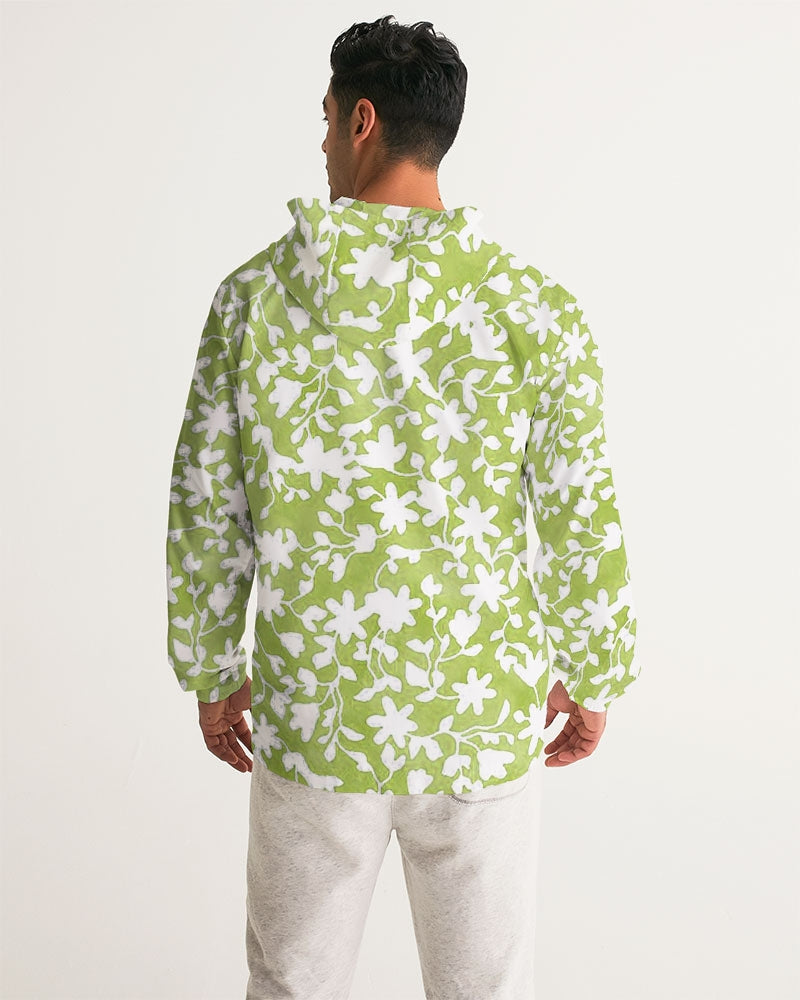 Camo Flower Grass Men's Windbreaker