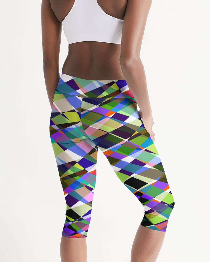 Oslo Multi Color Women's Mid-Rise Capri