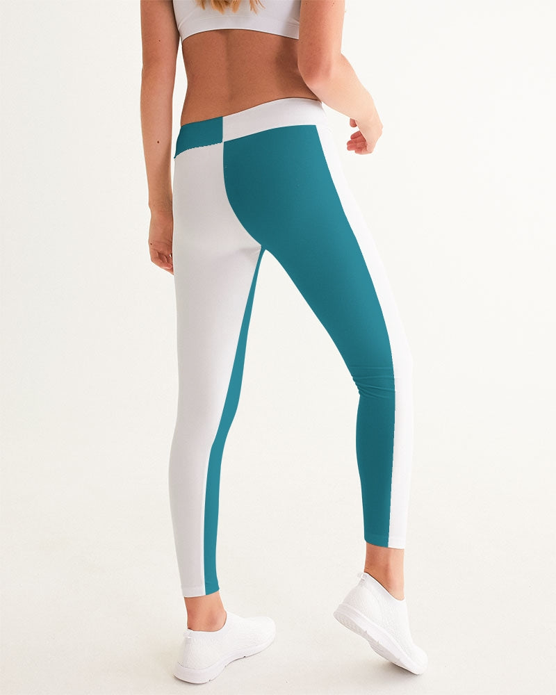 Blocks Sea Shore Blue Women's Yoga Pants