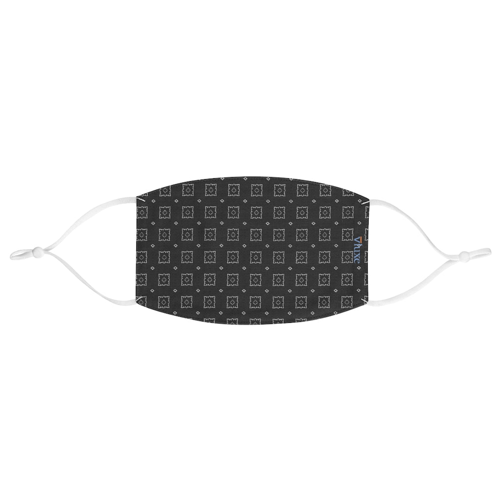Harris Black Double Layer Fabric Face Mask from Vluxe by Lucky Nahum
