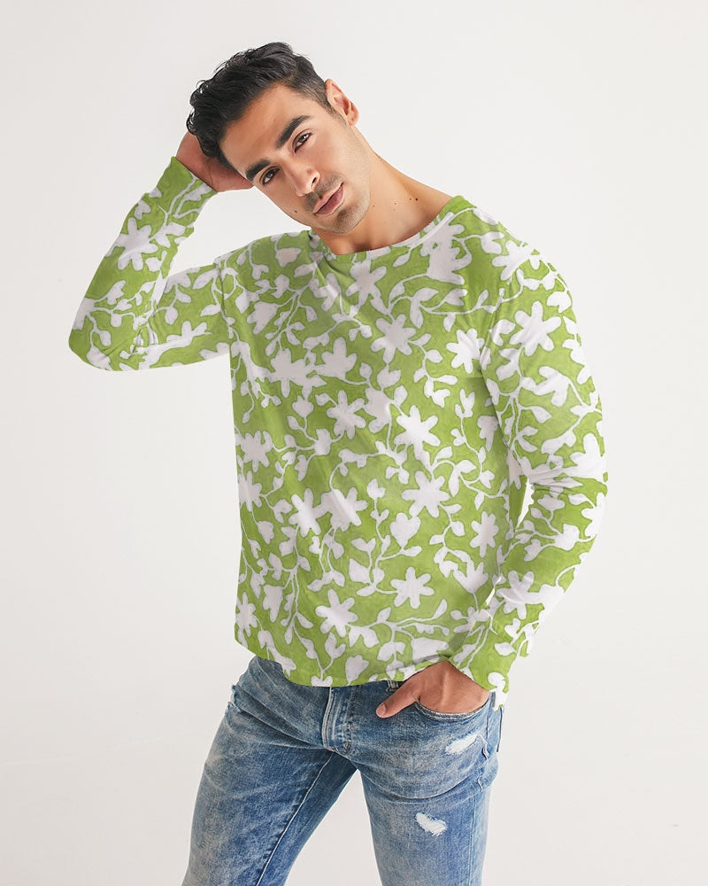 Camo Flower Grass Men's Long Sleeve Tee