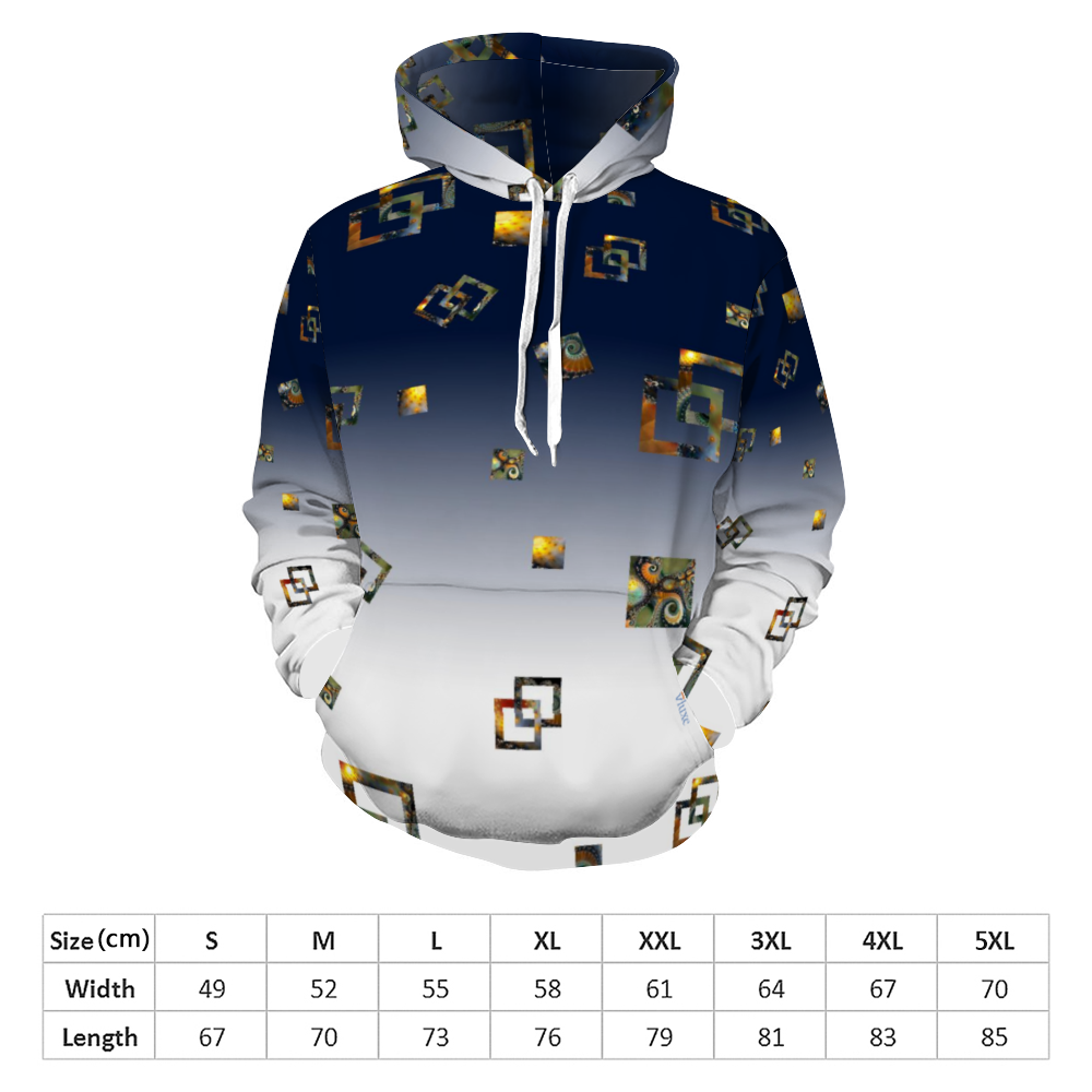 Dusk All Over Print Hoodie with Pockets from Vluxe by Lucky Nahum