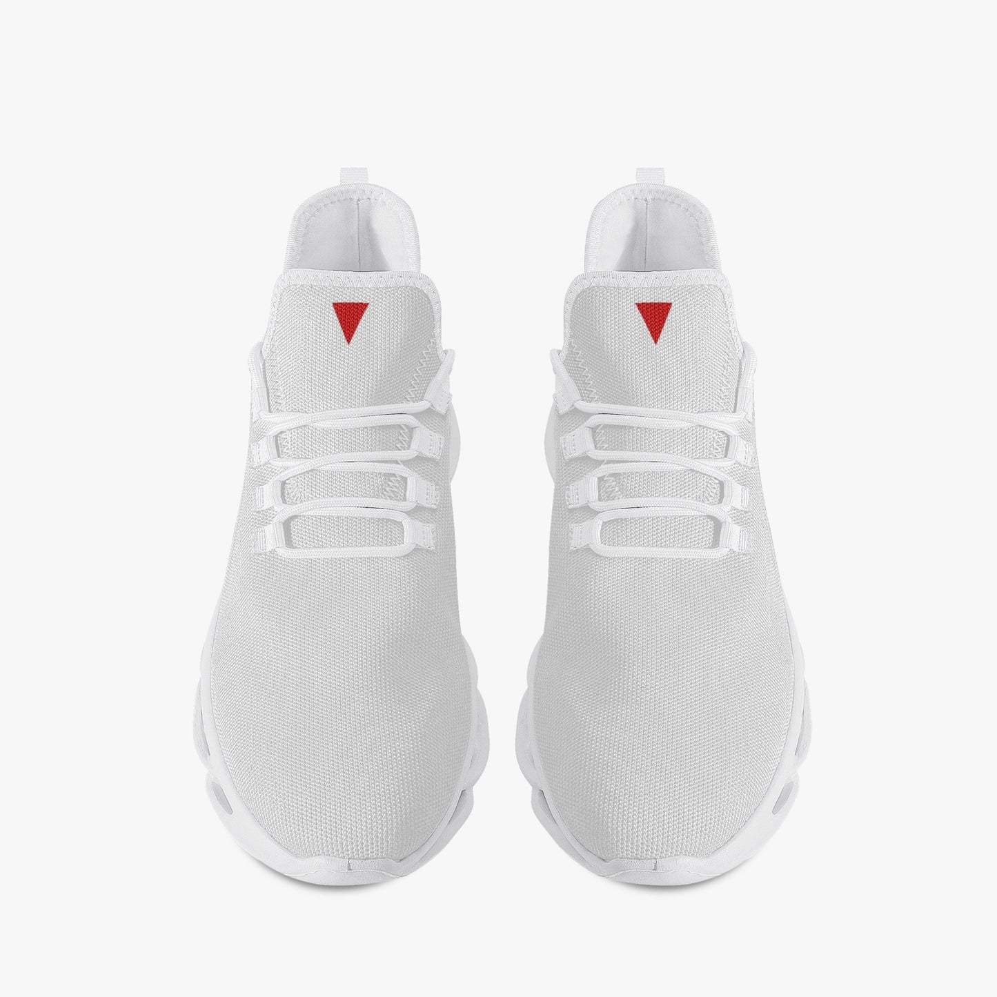 Vluxe Bounce Mesh Knit Sneakers - White/Red