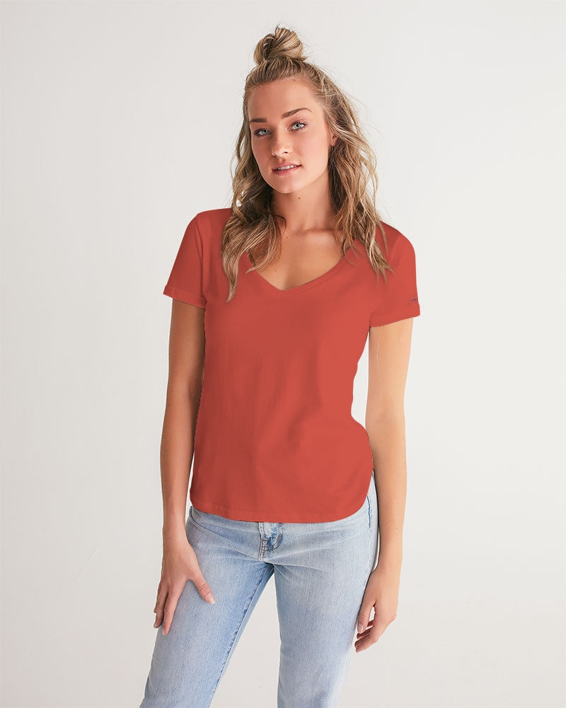 Signature Lucky Lime Paprika Women's V-Neck Tee