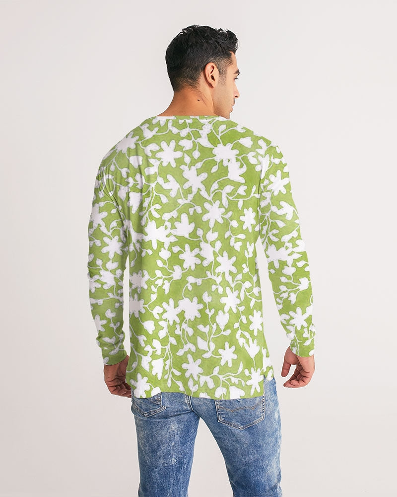 Camo Flower Grass Men's Long Sleeve Tee
