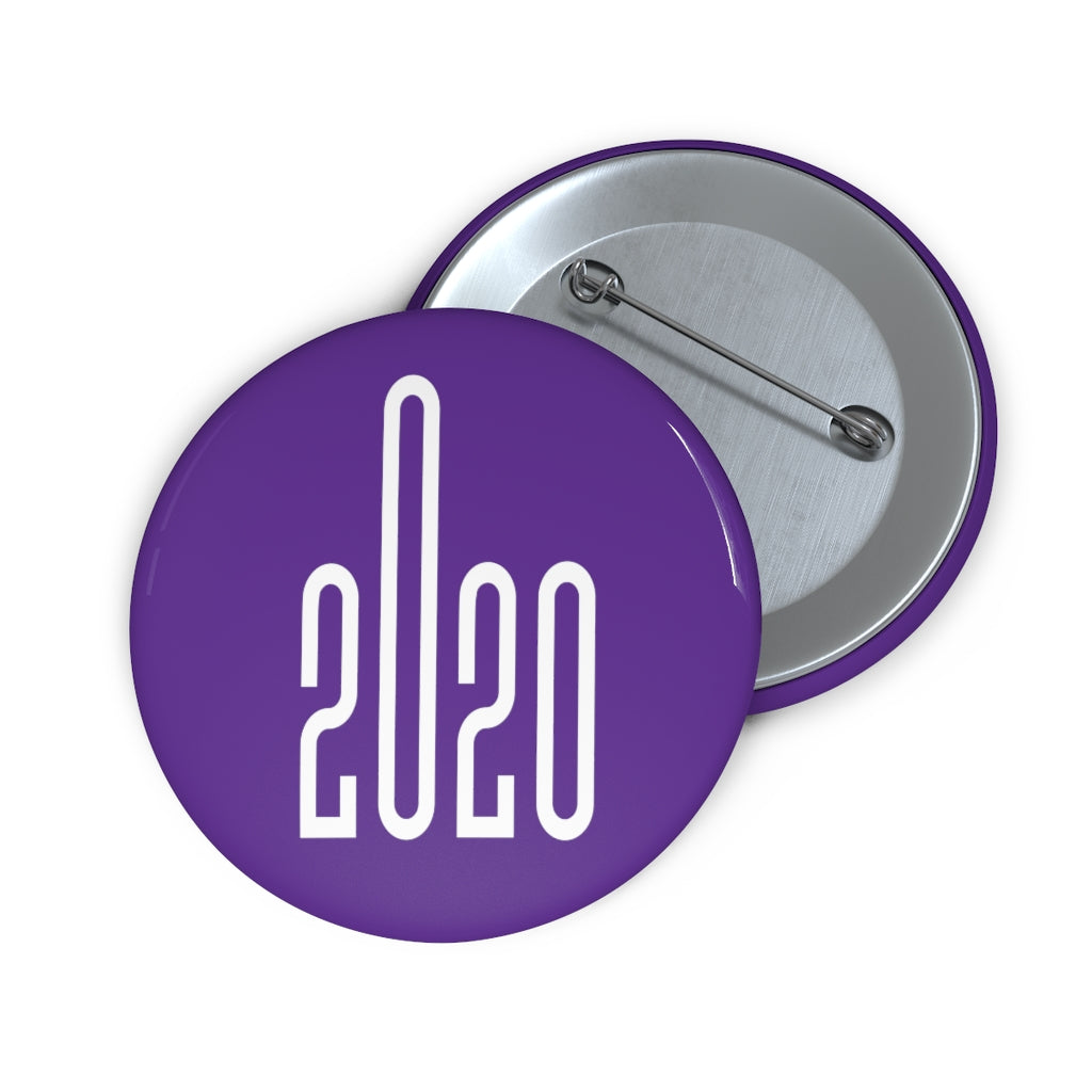 Year 2020 Purple Custom Pin Buttons
