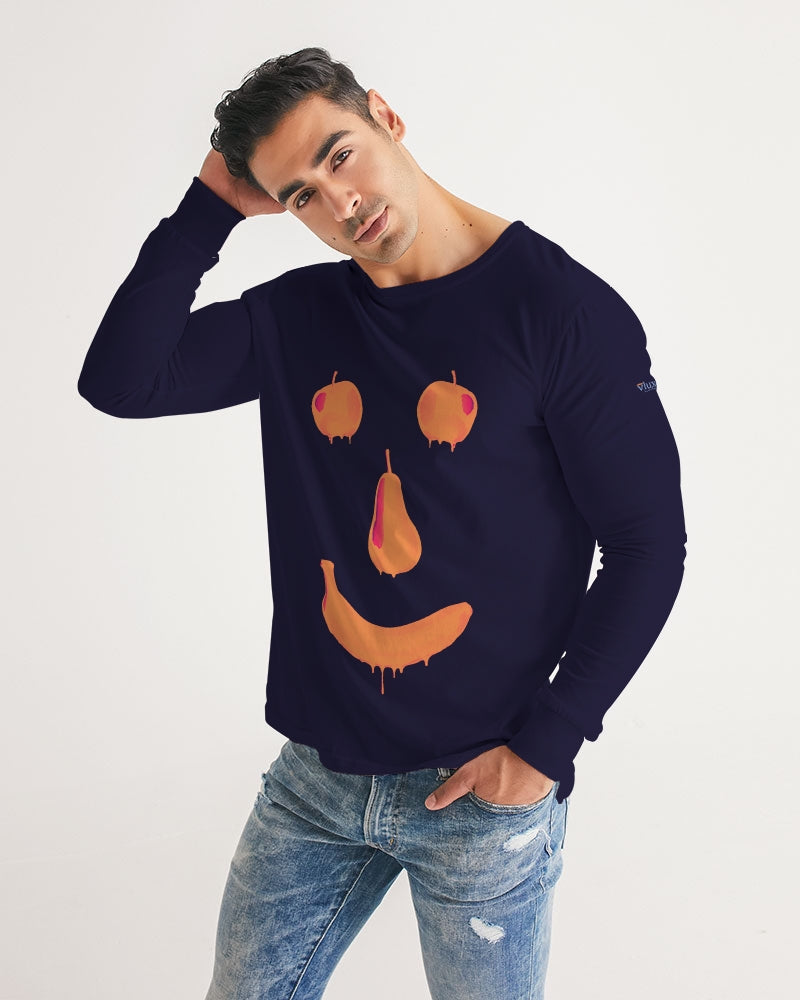 Fruit Face Navy Men's Long Sleeve Tee