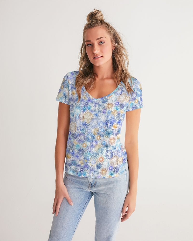Fireworks Women's V-Neck Tee