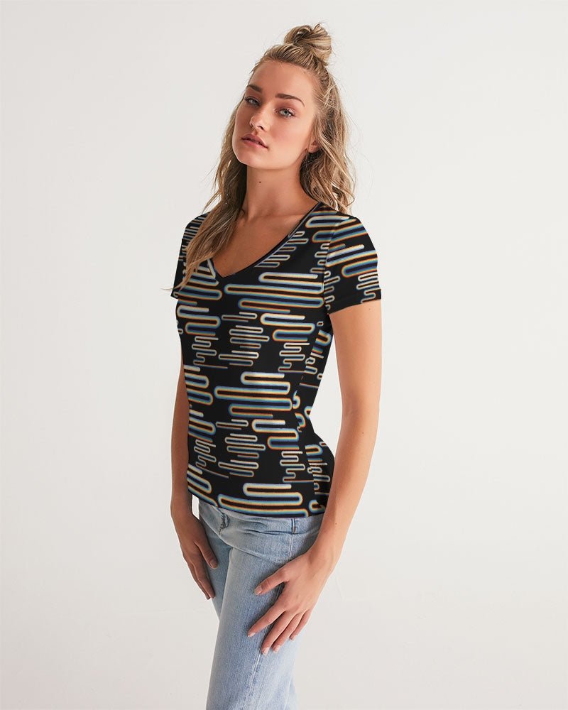 Stefano Women's V-Neck Tee | Always Get Lucky