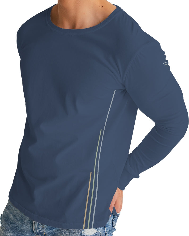 Forever Blue Peacock Men's Long Sleeve Tee
