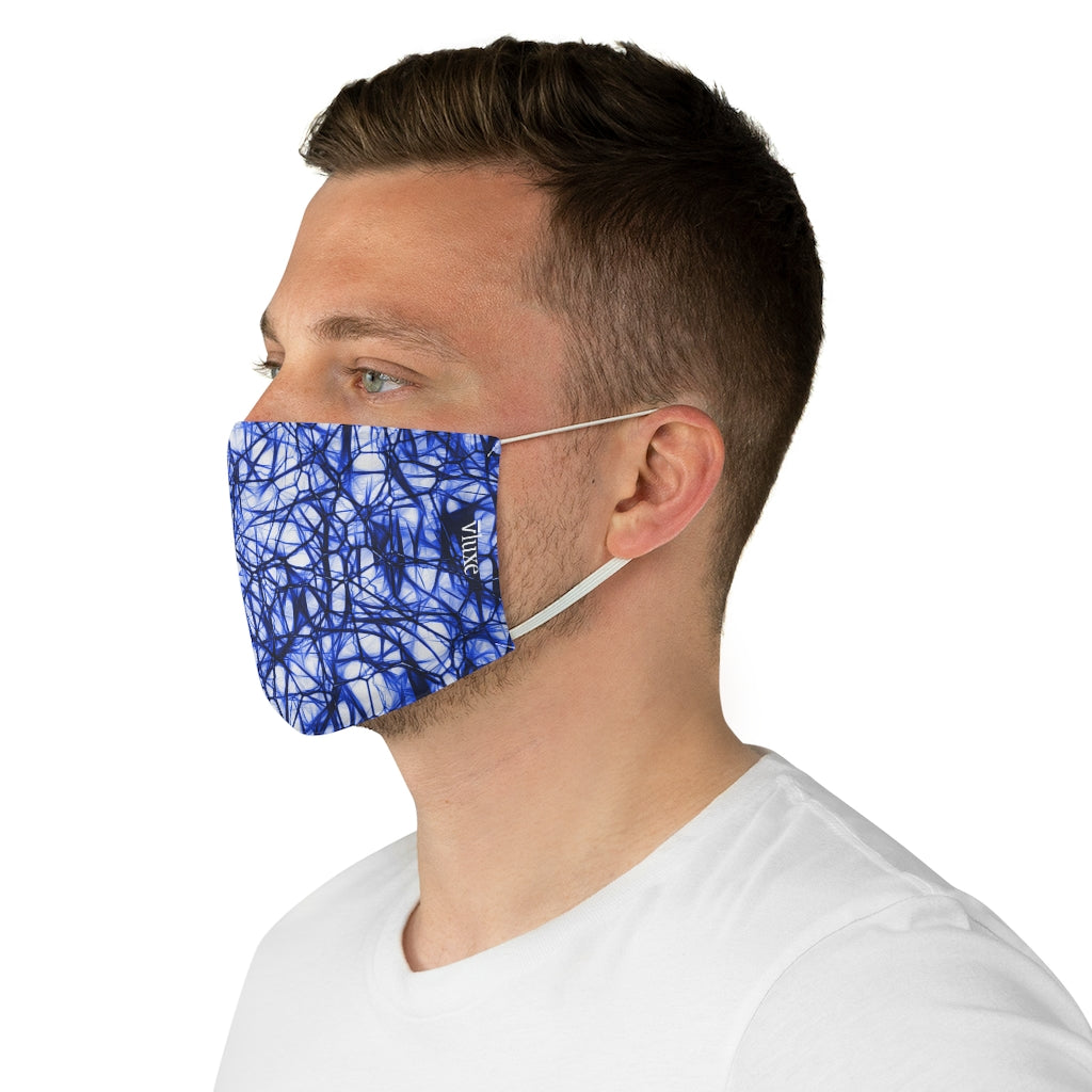 Wired Blue Double Layer Fabric Face Mask