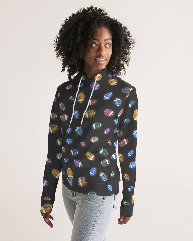 Football Season Gray Women's Hoodie