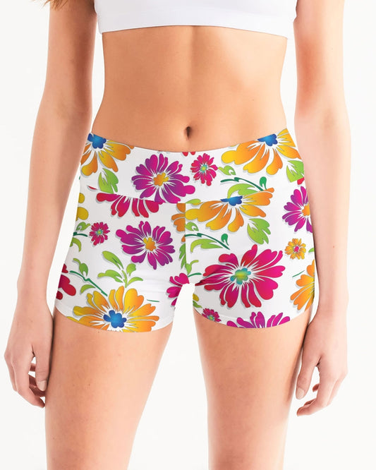 Sum Sum Summertime Women's Mid-Rise Yoga Shorts | Always Get Lucky