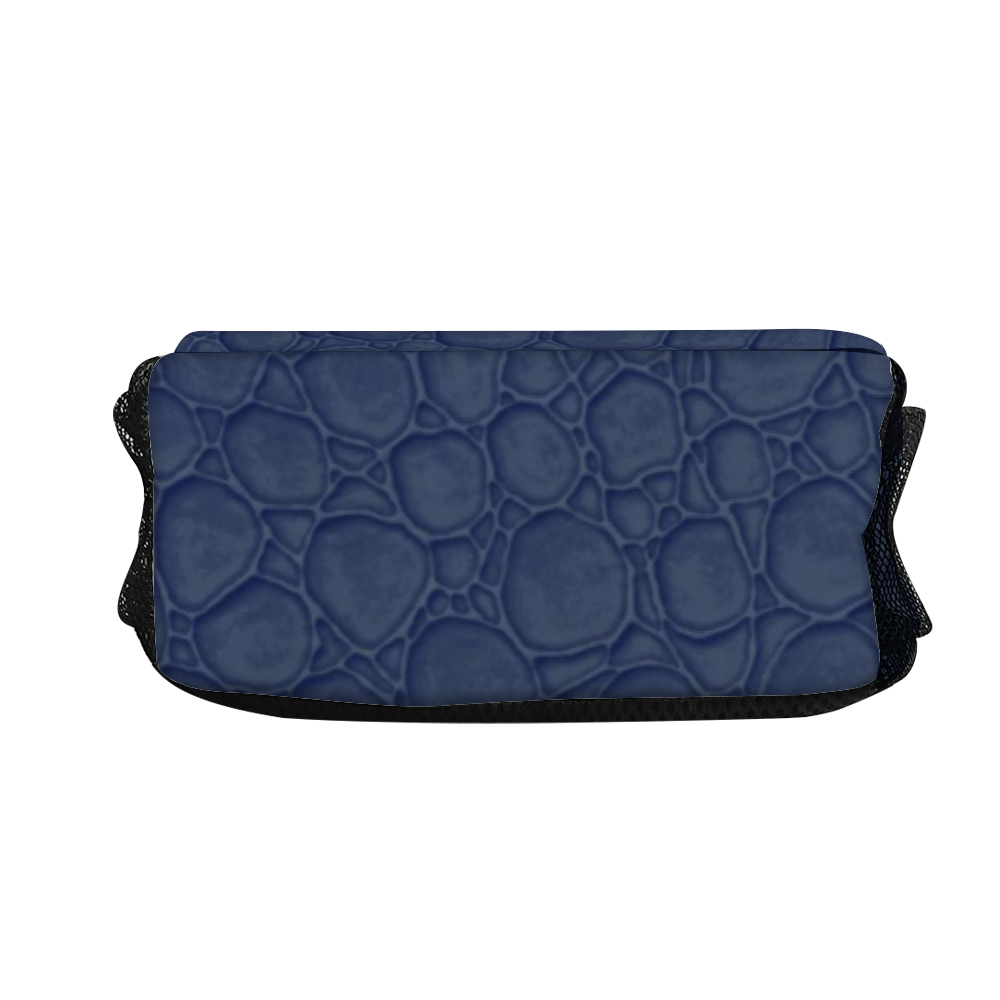 Croco Navy Unisex Cross-body Bag Lightweight Fashion Messenger Bag | Always Get Lucky