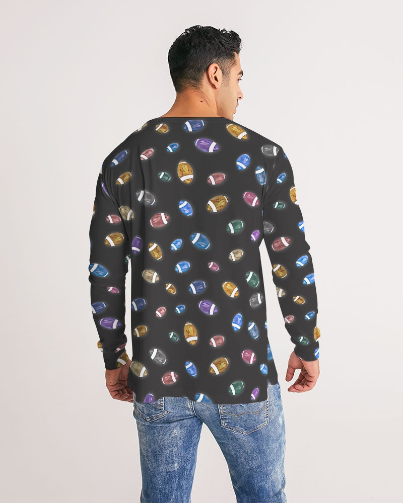 Football Season Gray Men's Long Sleeve Tee