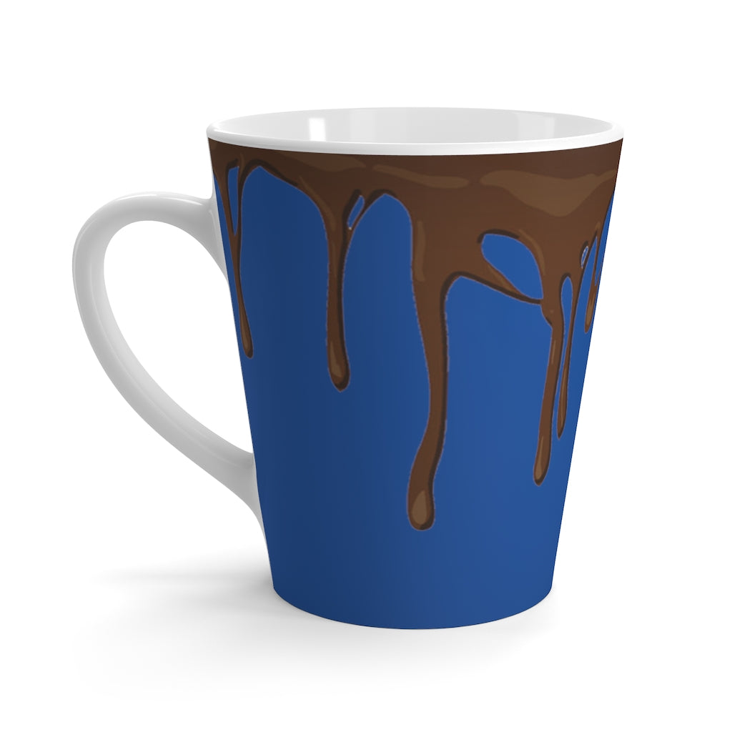 Dripped Blue Sea Latte Mug from Vluxe by Lucky Nahum