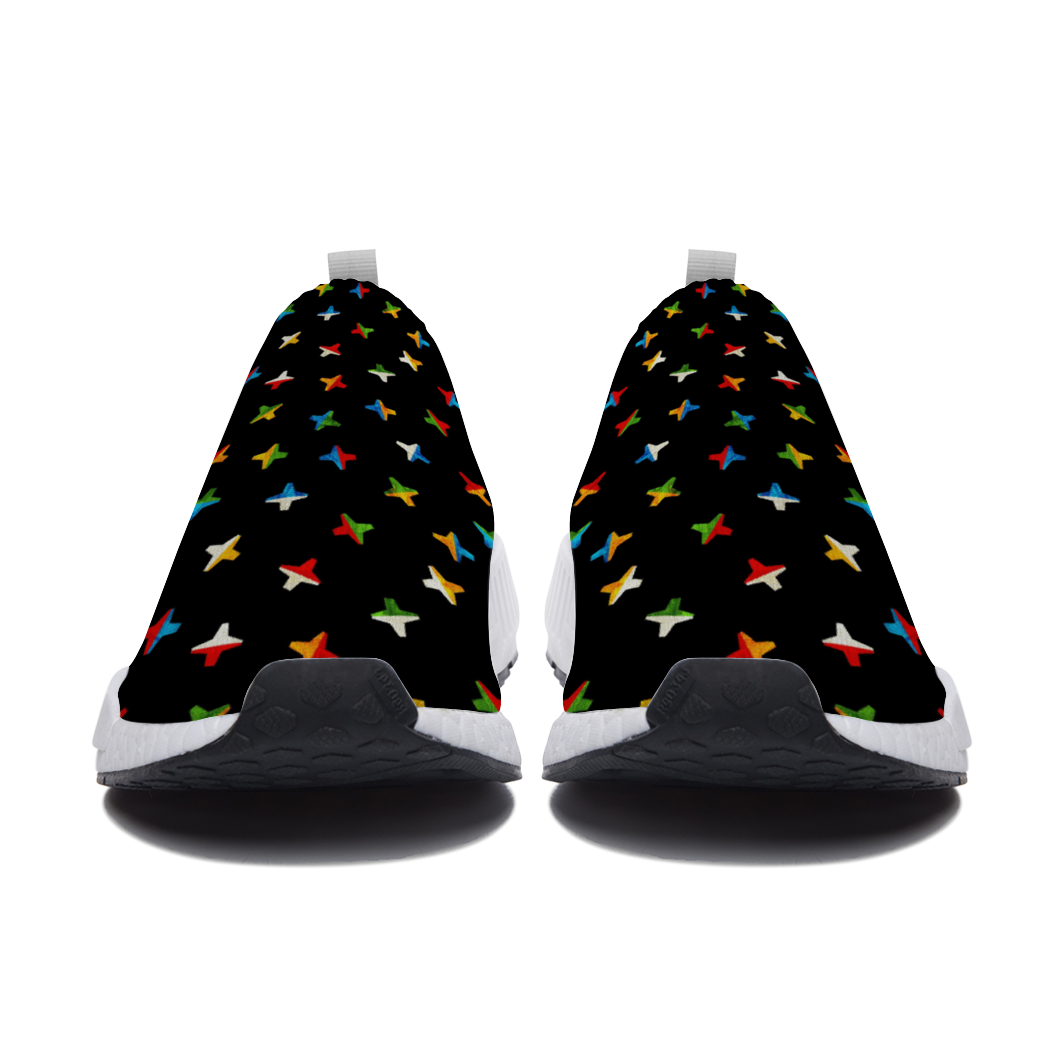 Jacks Black Slip On Lightweight Sneakers from Vluxe by Lucky Nahum