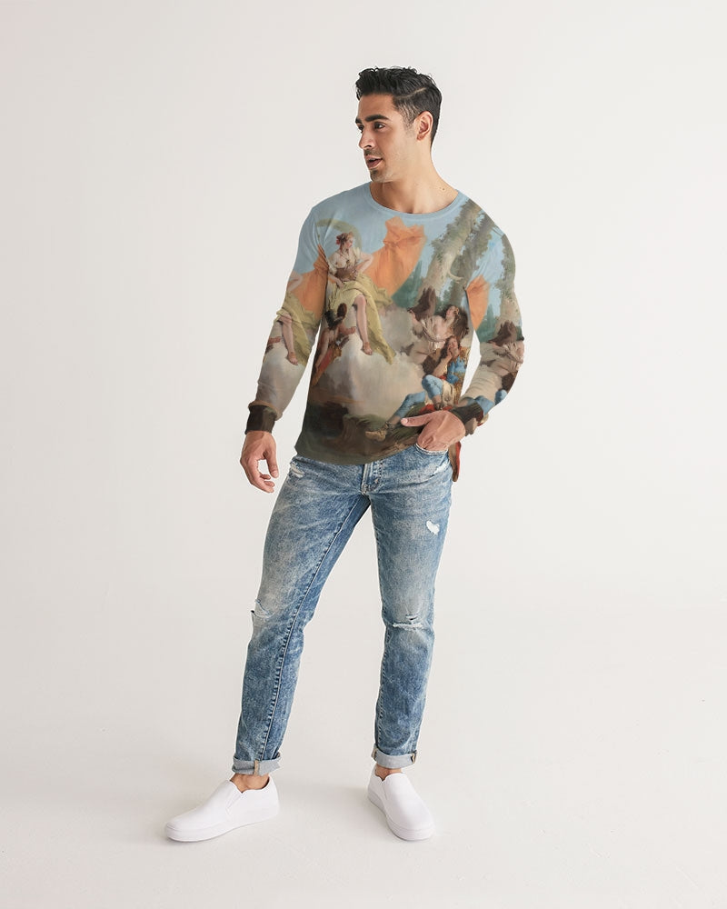 Classic Chilling Men's Long Sleeve Tee | Always Get Lucky