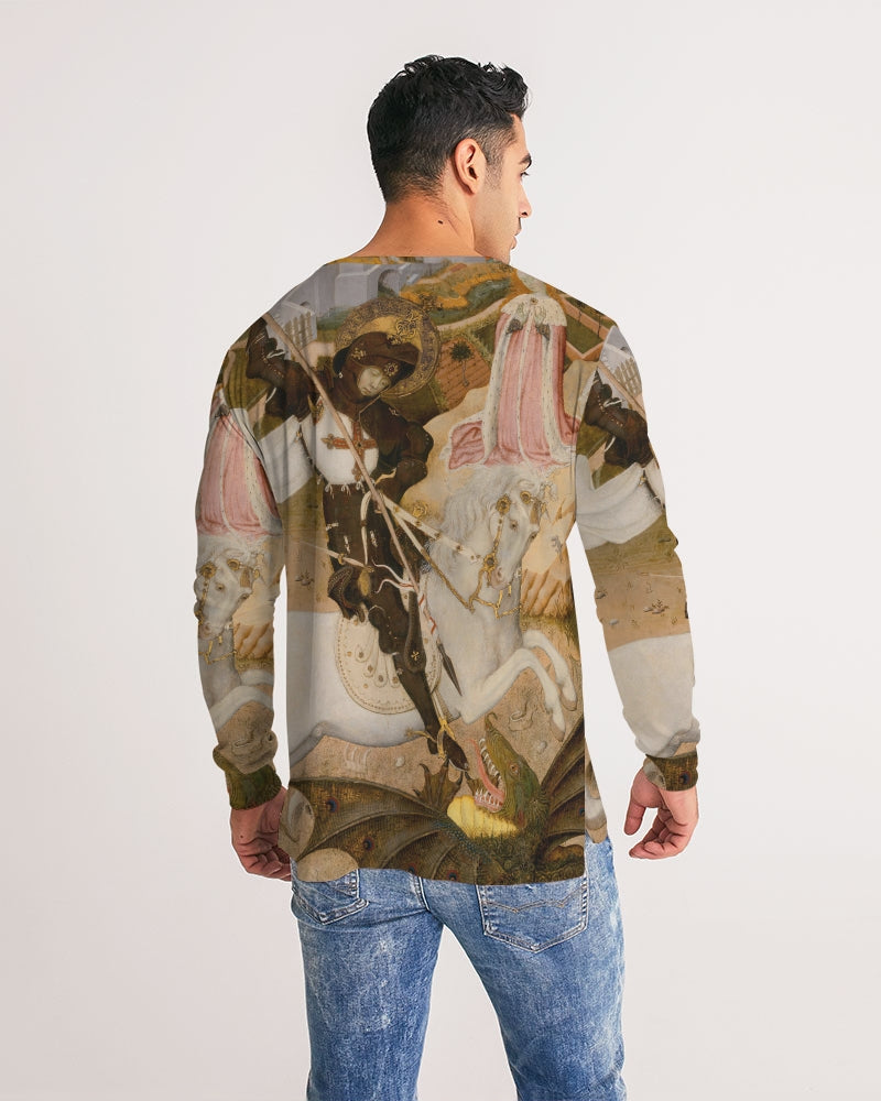St. George And The Dragon Men's Long Sleeve Tee | Always Get Lucky
