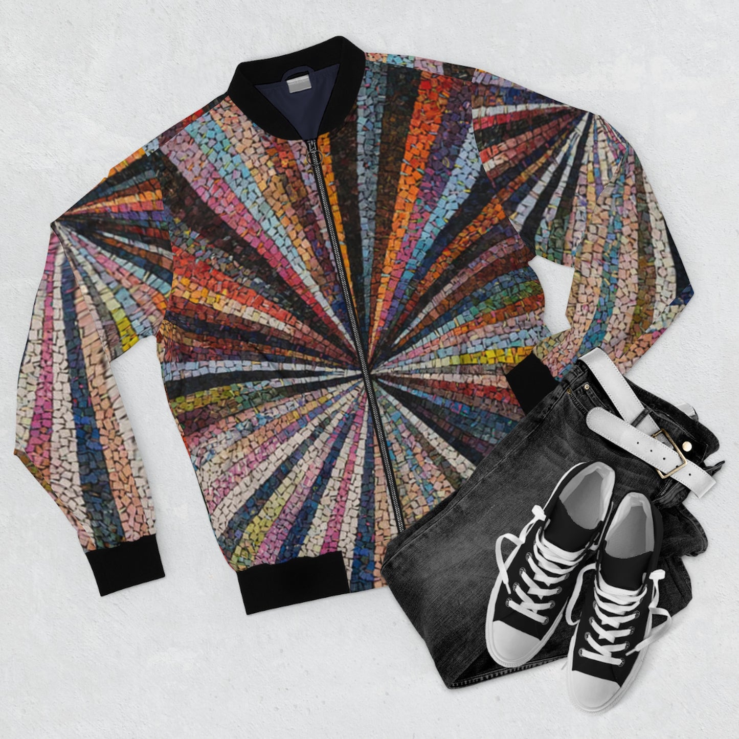 One World Men's AOP Bomber Jacket