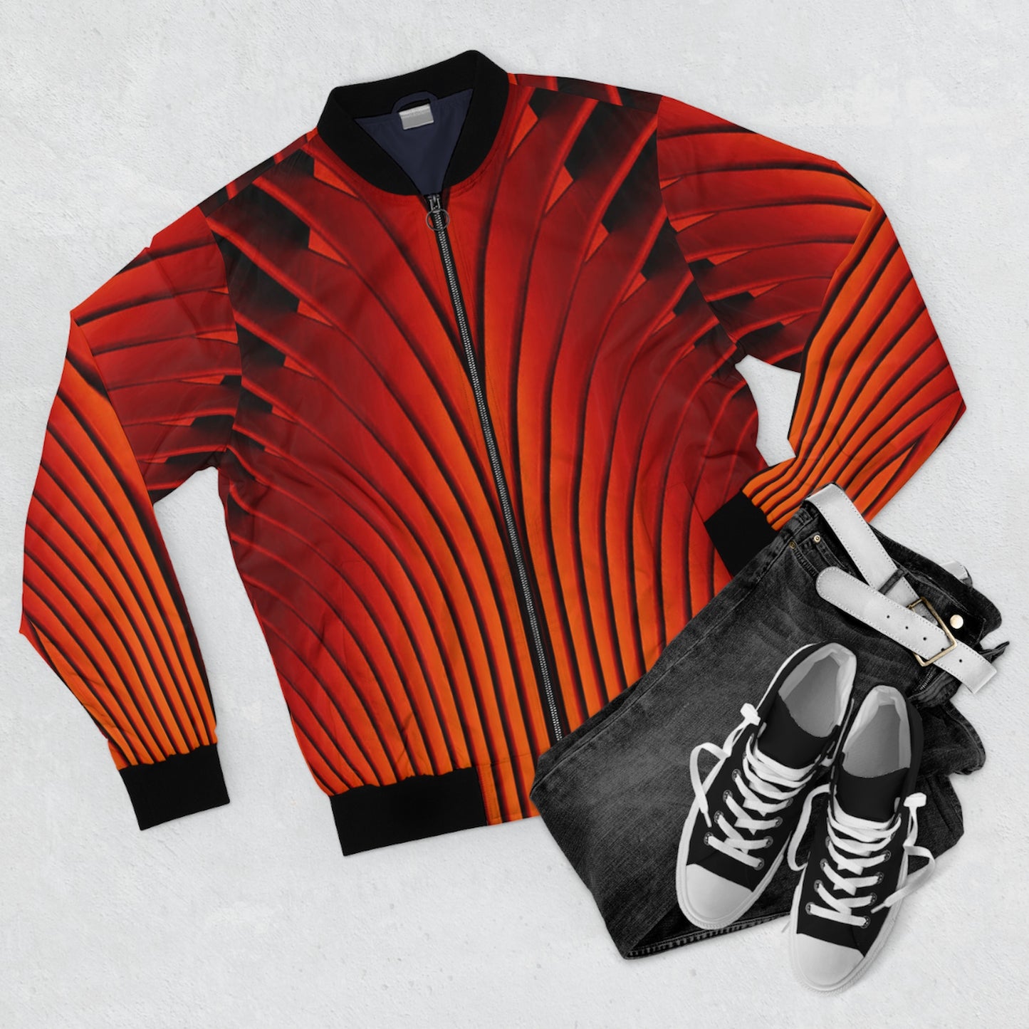 Racin' Fire Men's AOP Bomber Jacket
