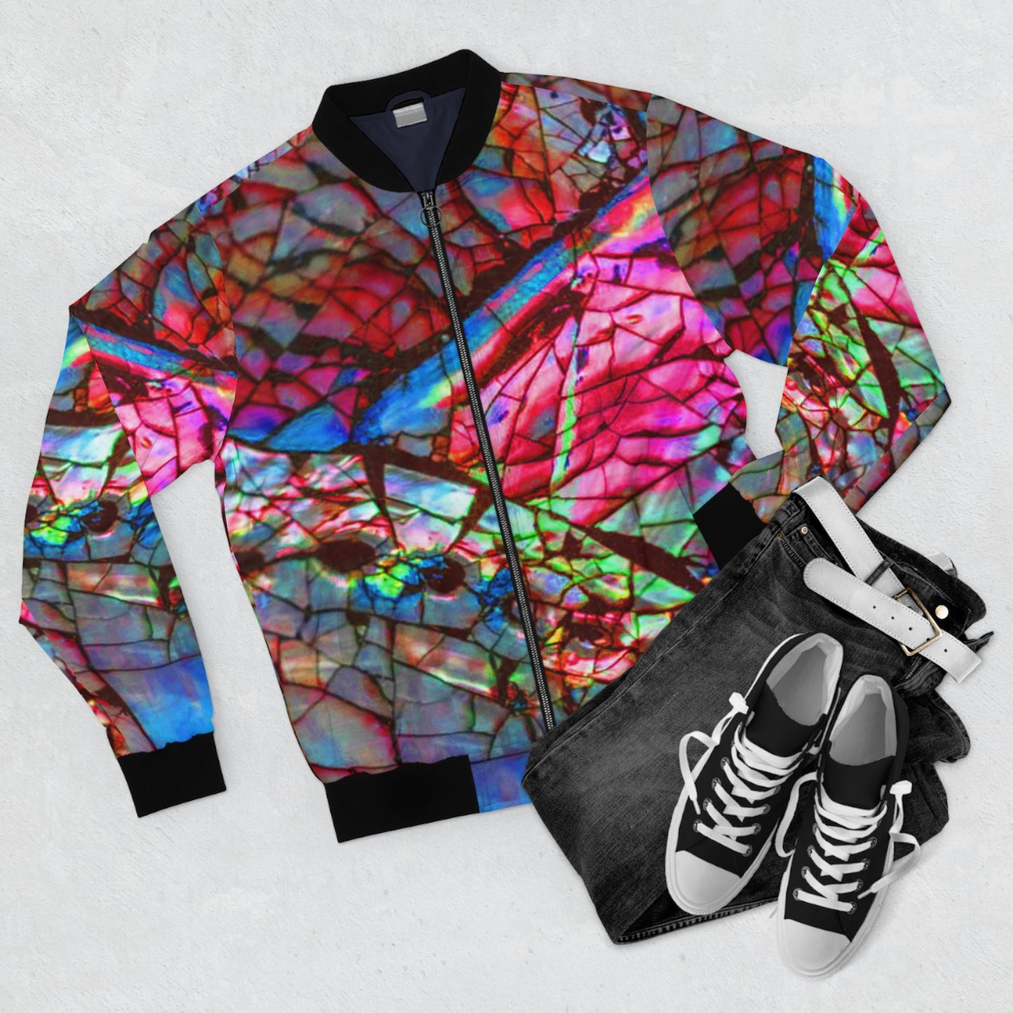 Stain Glass Men's AOP Bomber Jacket