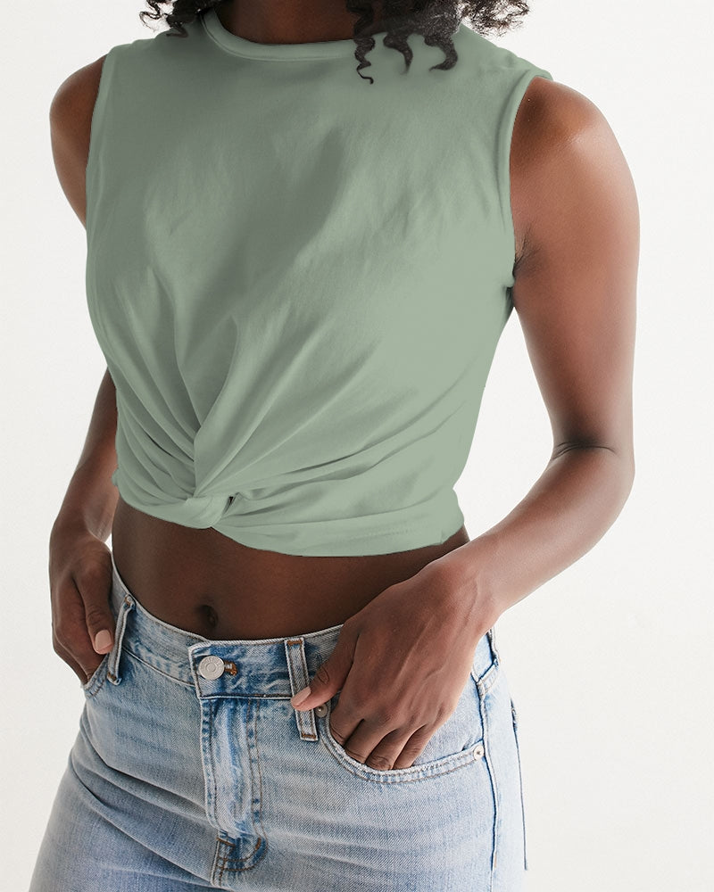 Signature Lucky Lime Sage Women's Twist-Front Tank