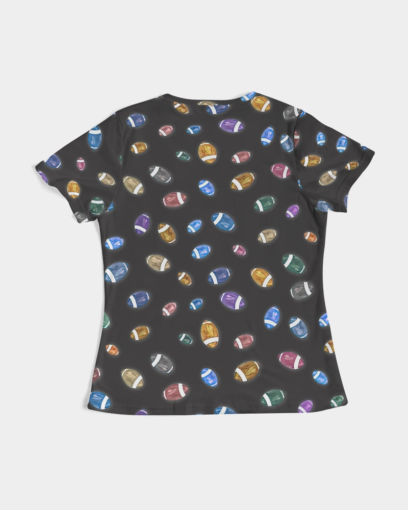 Football Season Gray Women's Tee